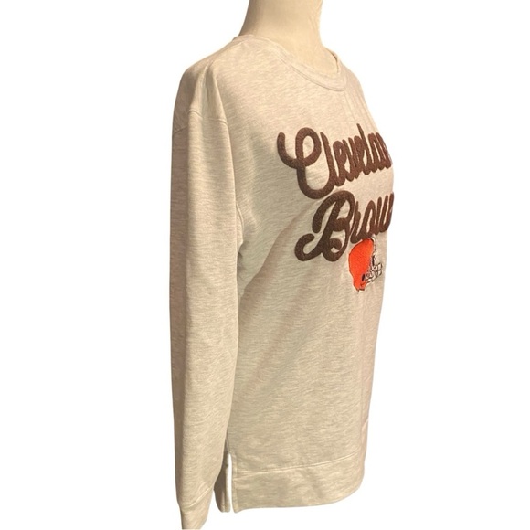 NFL Team Apparel Womens Cleveland Browns Casual Sweatshirt - Picture 2 of 6